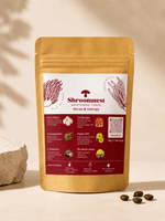 Shroomnest Focus & Energy Sample Pack — Lion's Mane + Cordyceps mushroom coffee trial size, India